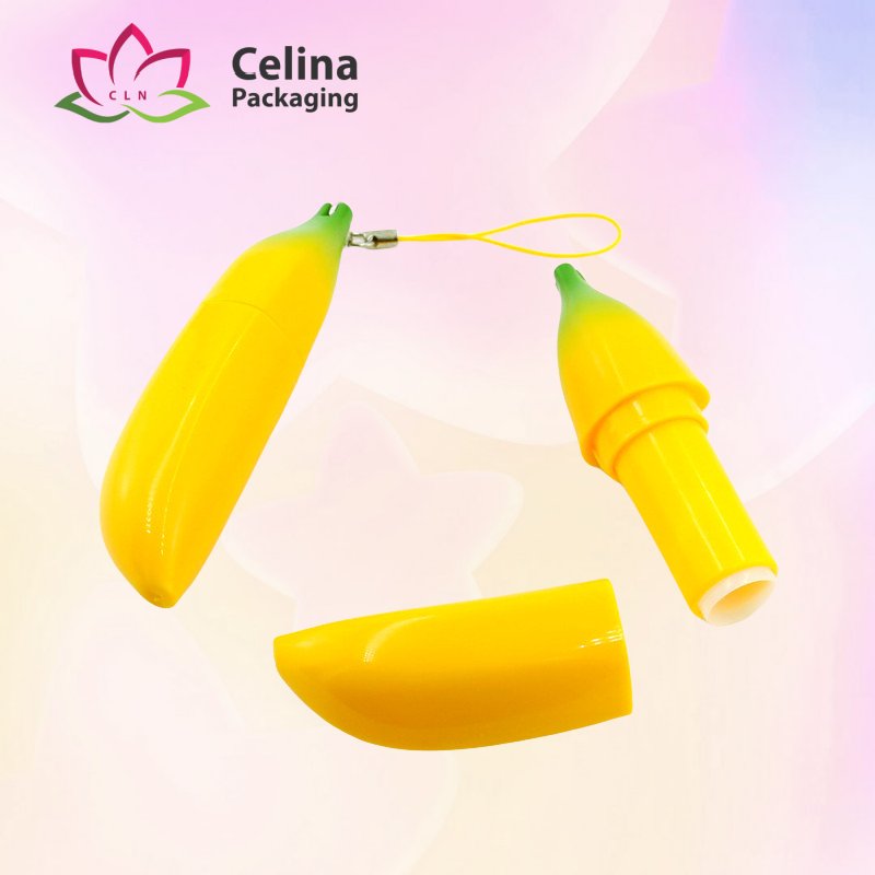 Banana lipstick tube