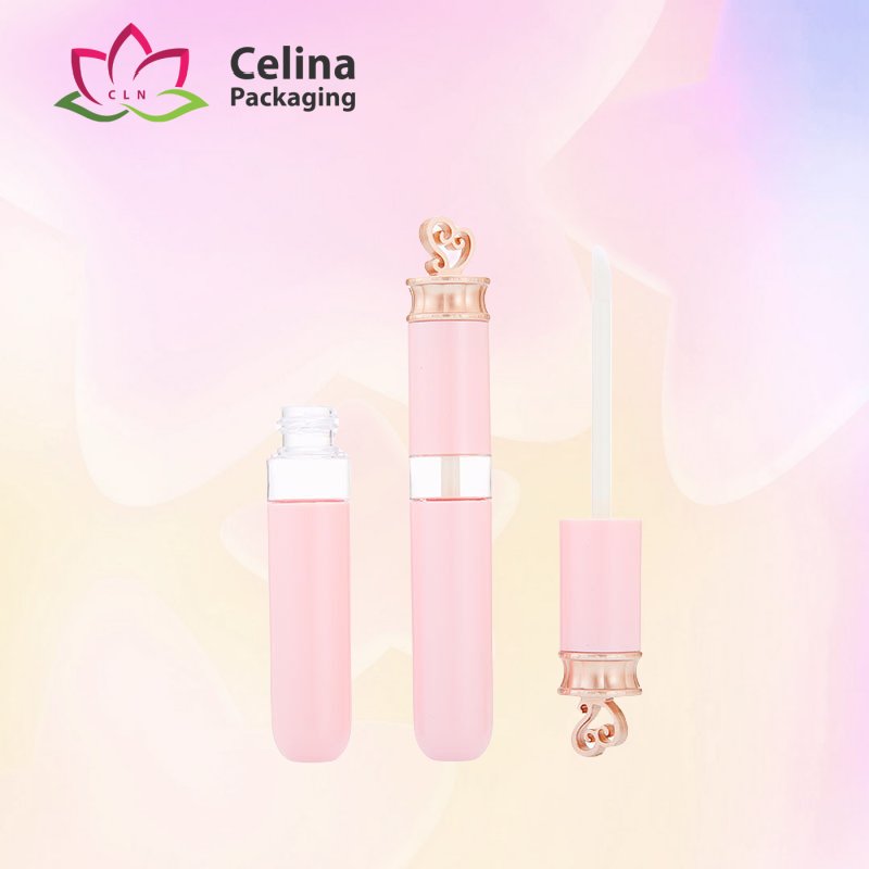 Pink love lip gloss tube