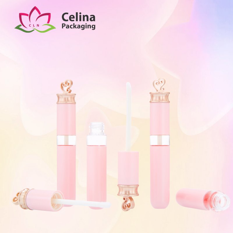 Pink love lip gloss tube