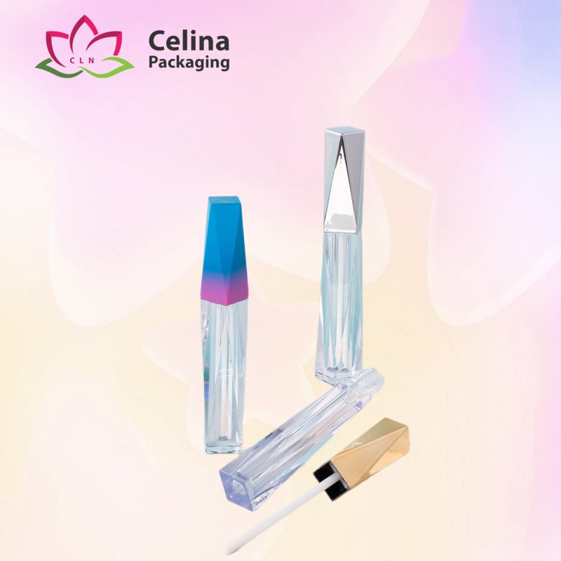 Diamond lip gloss tube