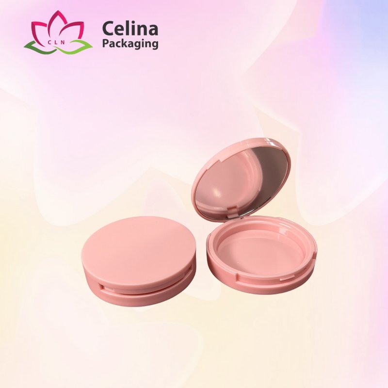 Single and double layer round powder case